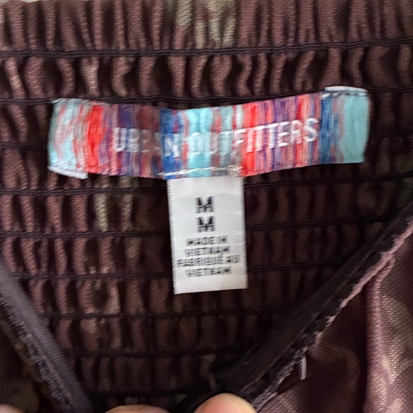 Urban Outfitters Diana Ruched Cut-Out Playsuit Floral Long Sleeve Romper M - Picture 14 of 16